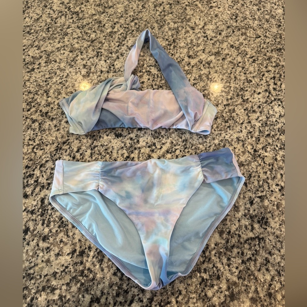 Shade & Shore - One Shoulder Tie-Dye Bikini Set